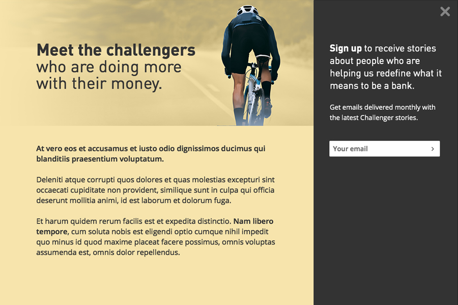 Financial blog screenshot