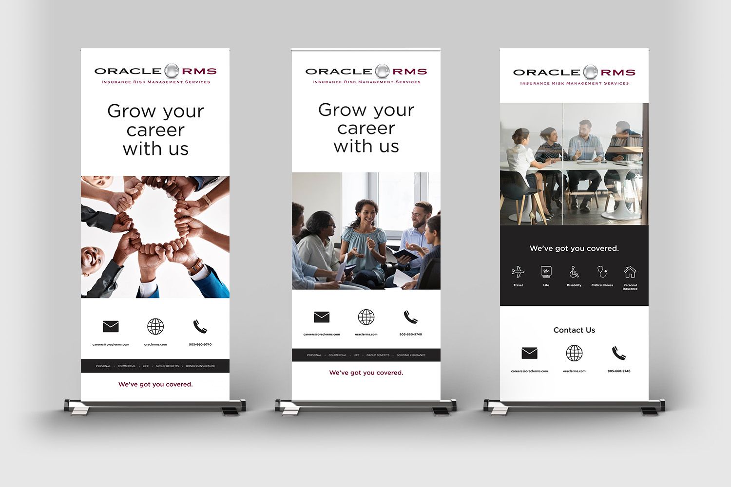 insurance agency roll-up banner examples