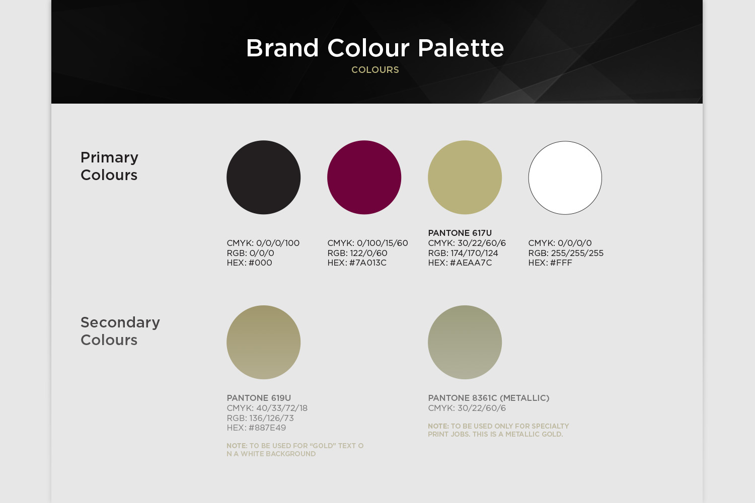 insurance agency brand deck colour palette